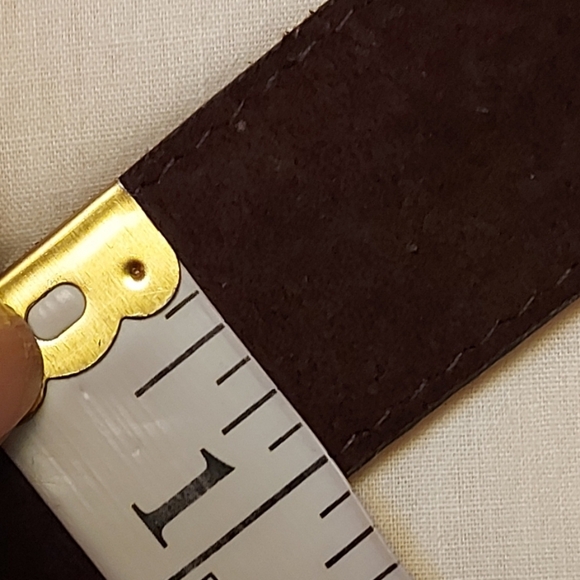 Vintage Whimsigoth Suede Belt Dangling Gold Charm Witchy Academia - Picture 9 of 11